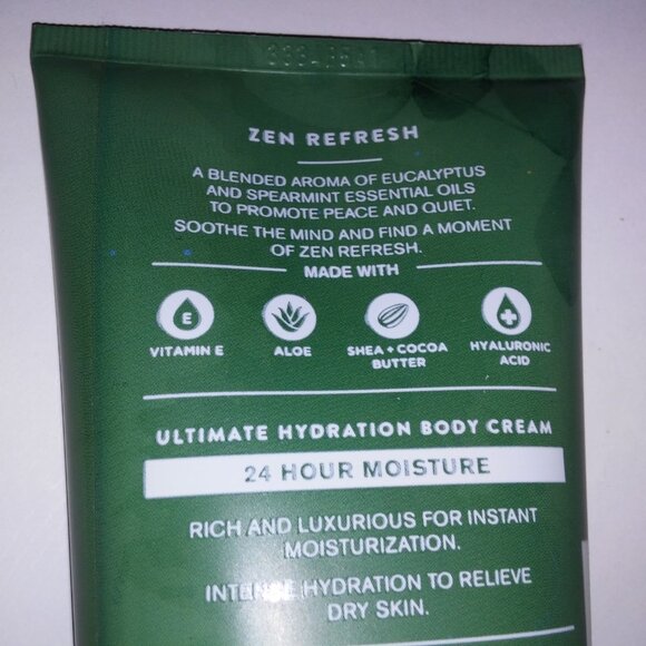 Set of 3 Bath and Body Works Body Cream Lotion Eucalyptus &‎ Spearmint Aroma Zen - Picture 5 of 6